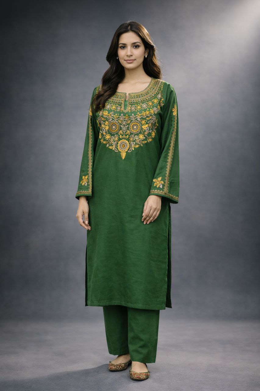 2PC Aari Work Pheran